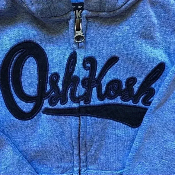 OshKosh Light Blue Hoodie Size 2T - Picture 4 of 14